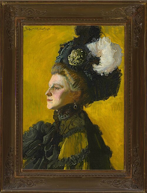 Portrait de la femme de l'artiste, Jadwiga Janakowska., 1907, Józef Mehoffer