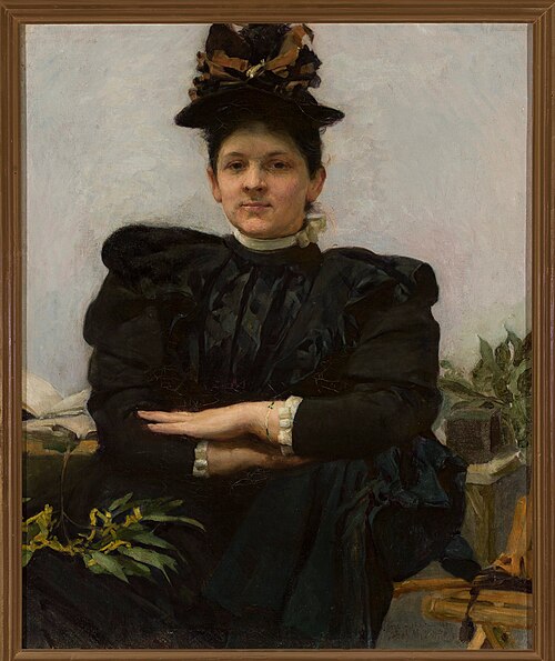 Portrait of Wanda Strażyńska, 1894, Józef Mehoffer