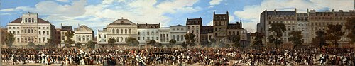 Attentat de Fieschi. Revue de la Garde nationale, 28 juillet 1835, 1845, Eugène Lami