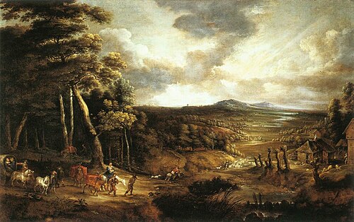 Landscape with the Flight into Egypt, 1654, Lucas van Uden