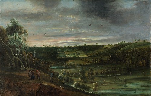 Evening Landscape, 1650, Lucas van Uden