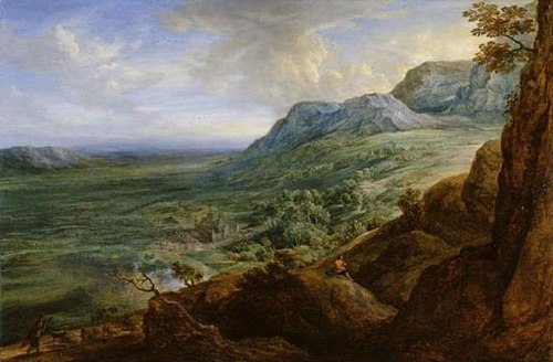 The Escorial from a foot-hill of the Guadarrama Mountains (after Sir Peter Paul Rubens), 1650, Lucas van Uden