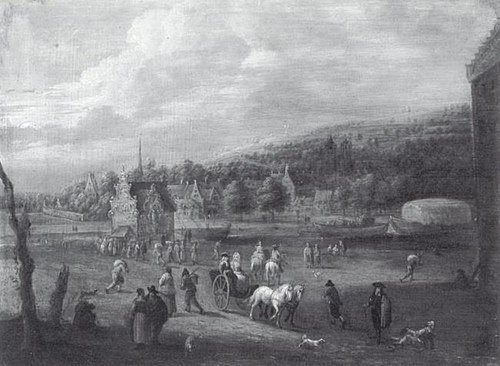 Landscape with Figures, 1687, Lucas van Uden
