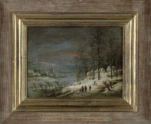 Paysage d'hiver, 1649, Lucas van Uden