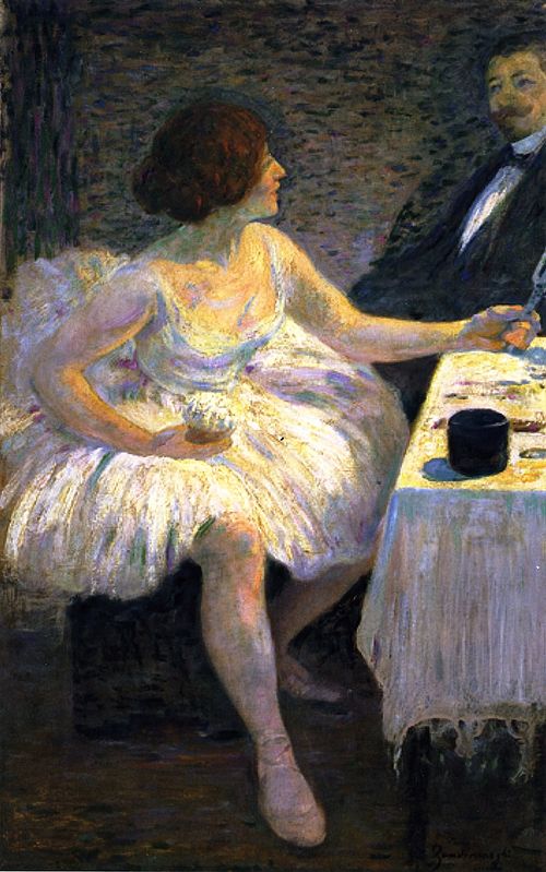 A Visit in the Dressing Room, 1918, Federico Zandomeneghi