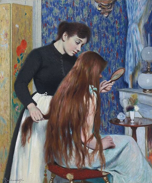 La coiffure, 1894, Federico Zandomeneghi