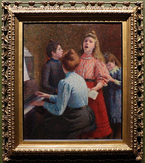 La leçon de chant, 1890, Federico Zandomeneghi