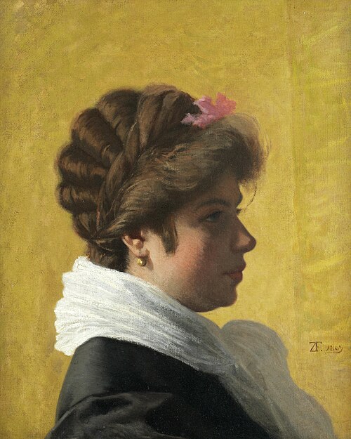 Portrait of a lady, 1869, Federico Zandomeneghi