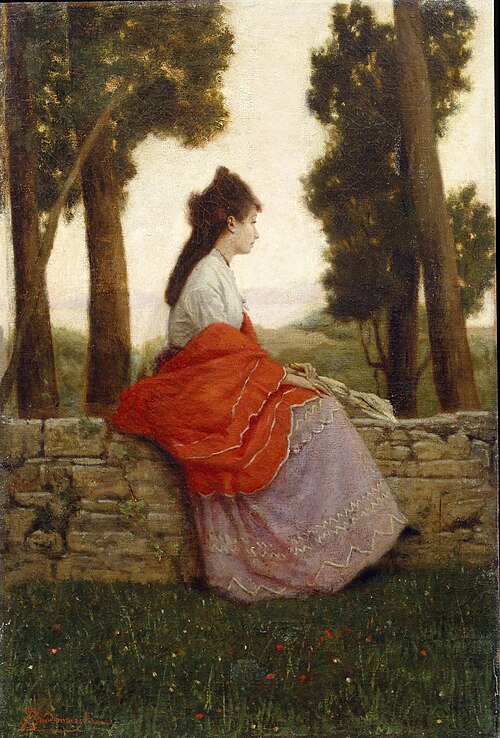Lady in the park, 1871, Federico Zandomeneghi