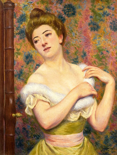 At the dressing table, 1892, Federico Zandomeneghi