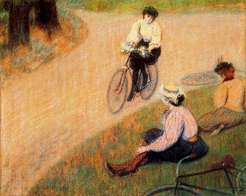 Cycling, 1896, Federico Zandomeneghi