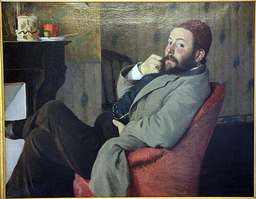 Portrait of Diego Martelli, 1879, Federico Zandomeneghi