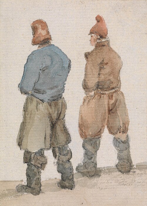 Two Fishermen seen from Behind, , Joseph Stannard