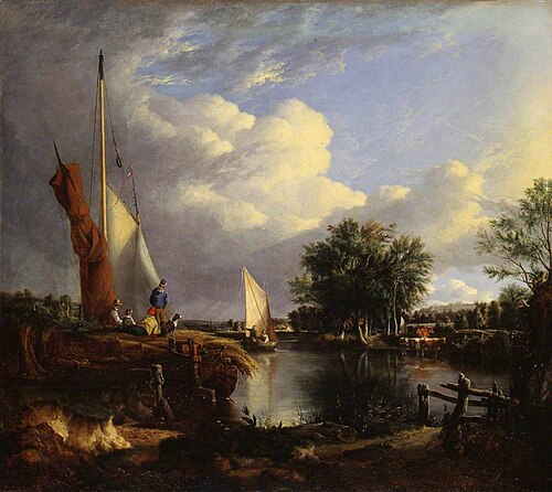 The River at Thorpe, Norfolk, , Joseph Stannard