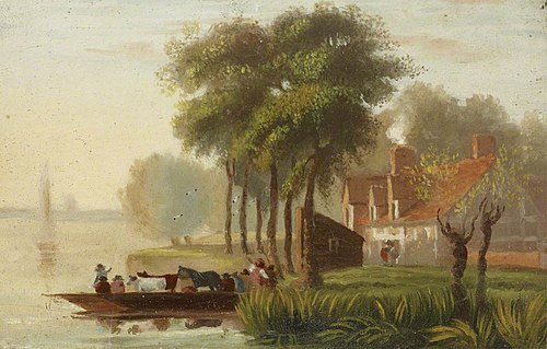 A Ferry Boat with Cattle, 1823, Joseph Stannard