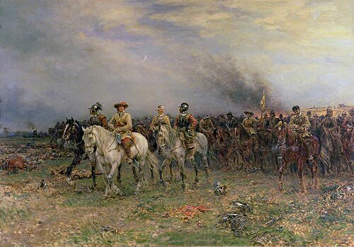 Cromwell after the Battle of Marston Moor, 1909, Ernest Crofts