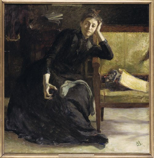The artist Eva Bonnier, 1889, Richard Bergh