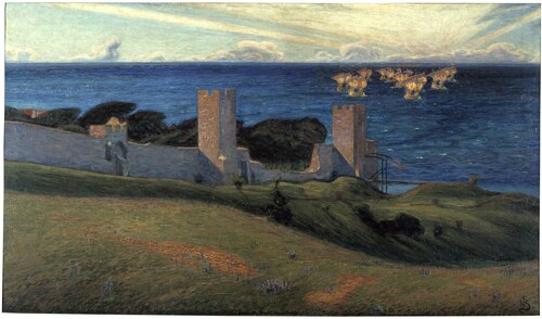 Vision. Scene from Visby, 1894, Richard Bergh
