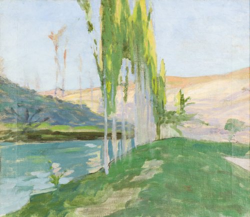 Poplars Growing near a Watercourse, , Richard Bergh