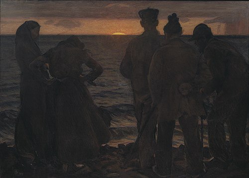 The Old People by the Beach, 1903, Richard Bergh