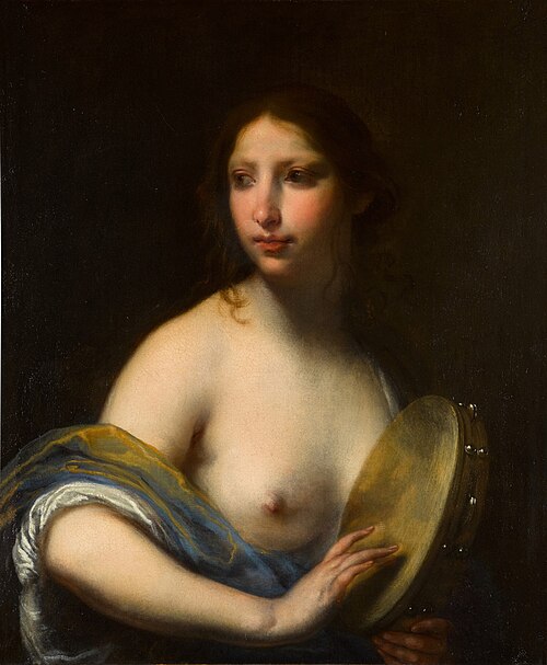 Lady with a tambourine, the Muse Erato, 1636, Francesco Furini