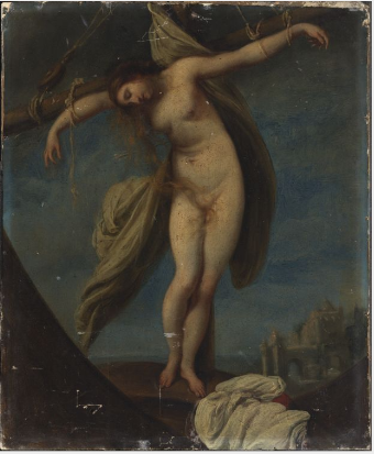 The Crucifixion of a Female Saint, , Francesco Furini