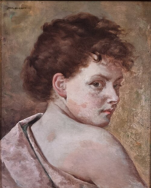 Jeune femme en buste, , Jean Gigoux