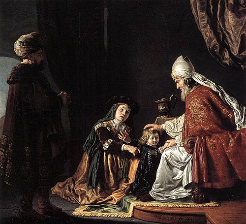 Hannah Giving Her Son Samuel to the Priest, 1645, Jan Victors