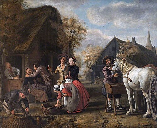 A Village Scene, 1654, Jan Victors
