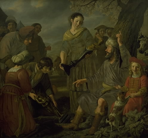 Jacob Burying the Pagan Idols, 1655, Jan Victors