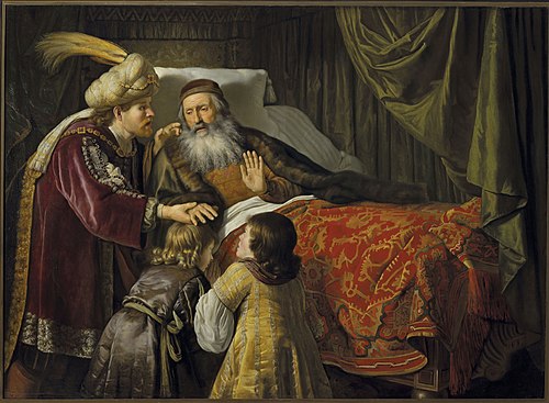 Jacob blessing the sons of Joseph, 1650, Jan Victors