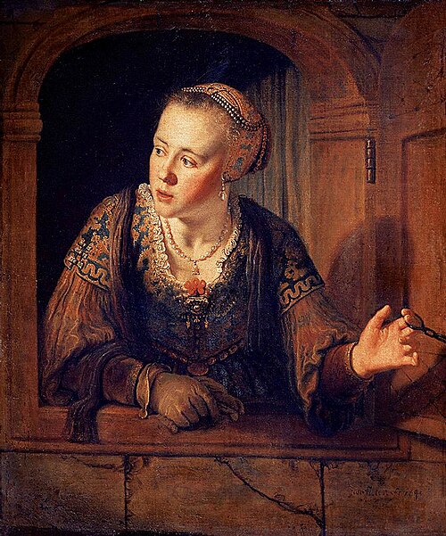 Young Woman at a Window, 1640, Jan Victors