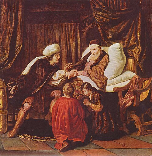 Jacob Blessing the Sons of Joseph, 1635, Jan Victors