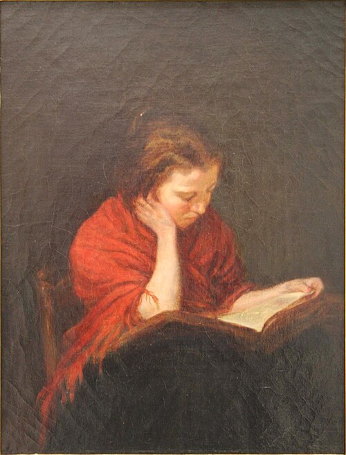 Femme lisant, , François Bonvin
