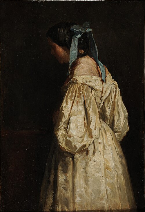 Femme en blanc, 1865, François Bonvin