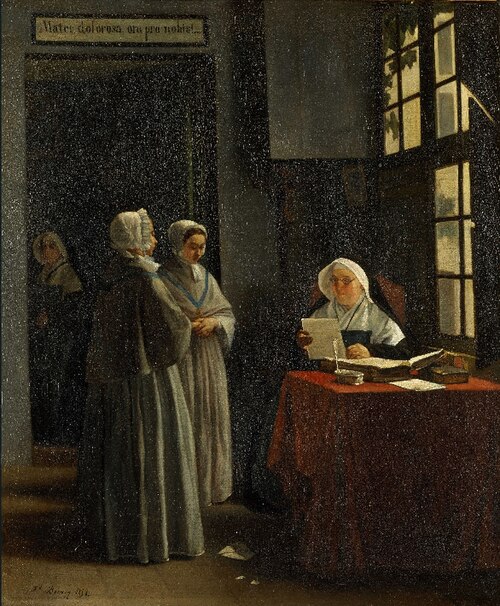 La Lettre de recommandation, 1858, François Bonvin