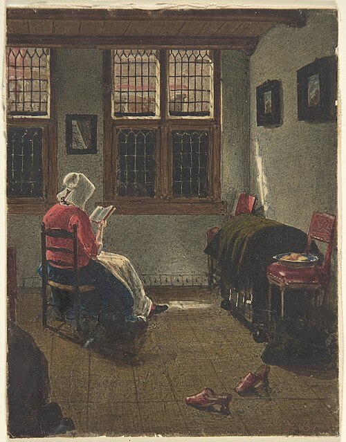 A Woman Reading, , François Bonvin