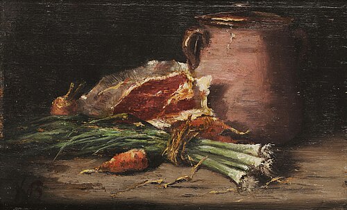 Meat and Legumes, 1850, François Bonvin