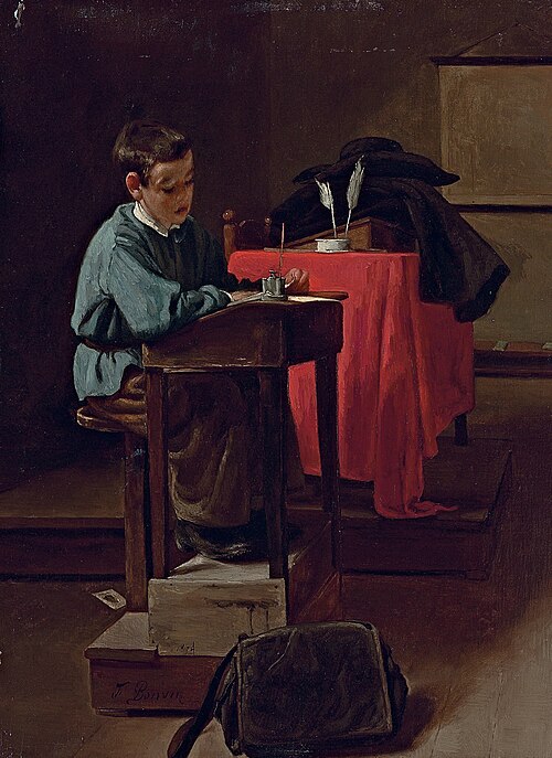 L'écolier, 1874, François Bonvin