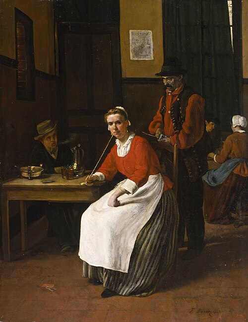 Intérieur d'une taverne, 1867, François Bonvin