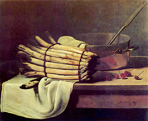 Nature morte aux asperges, 1867, François Bonvin