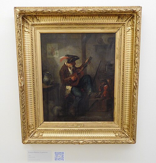 Le Guitariste, 1851, François Bonvin