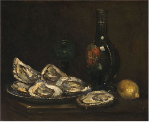 Still Life with Oysters, 1865, François Bonvin