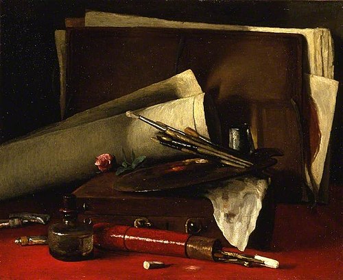 The Attributes of Painting, 1879, François Bonvin