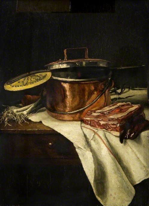 Still Life with a Copper Pot, 1879, François Bonvin