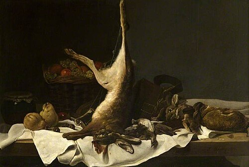 Still Life with Game, 1874, François Bonvin