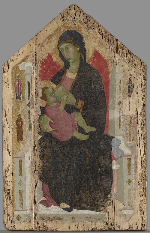 Virgin and Child Enthroned with Four Saints, 1307, Ugolino di Nerio