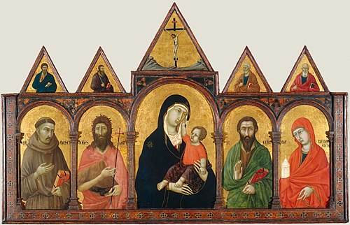 Virgin and Child with Saints, 1320, Ugolino di Nerio