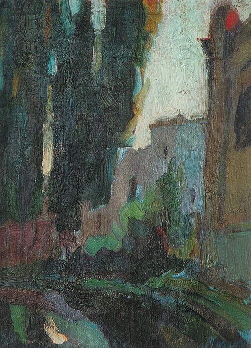 Paisatge de Santa Perpétua de Mogoda, 1918, Joaquim Mir
