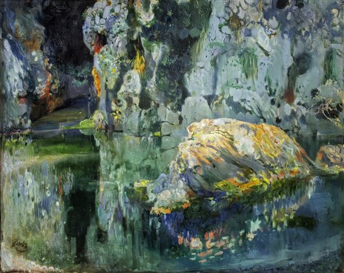 The Rock in the Pond, 1903, Joaquim Mir
